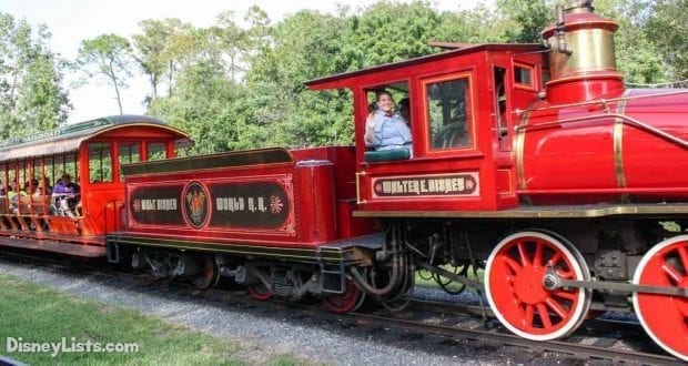 disney railroad train set smoke