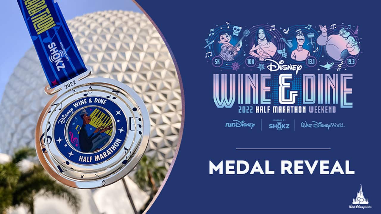 NEWS Medals Revealed for 2022 runDisney Wine & Dine Half Marathon