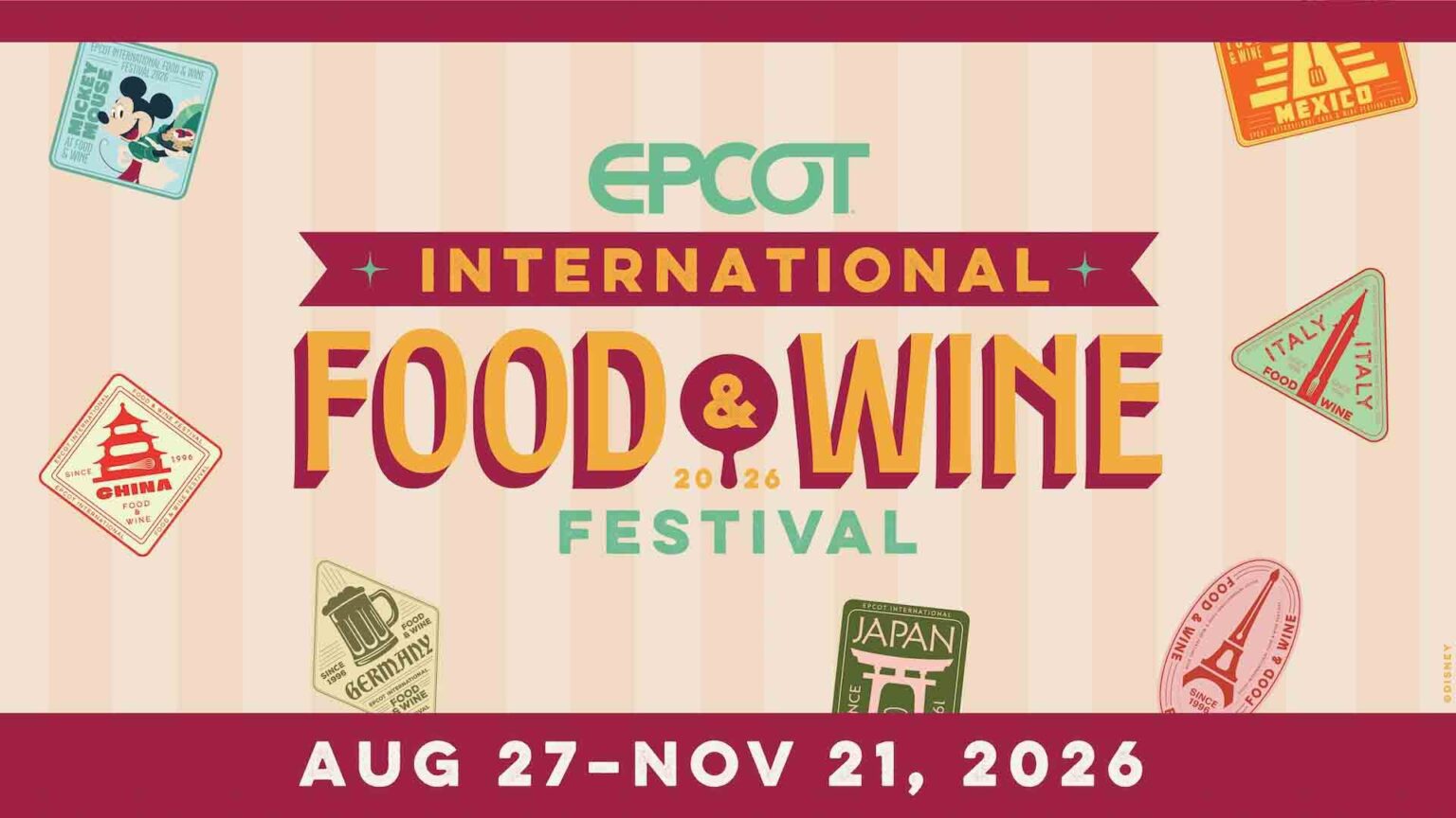 NEWS: Disney Unveils New EPCOT Food & Wine Festival Details & Experiences
