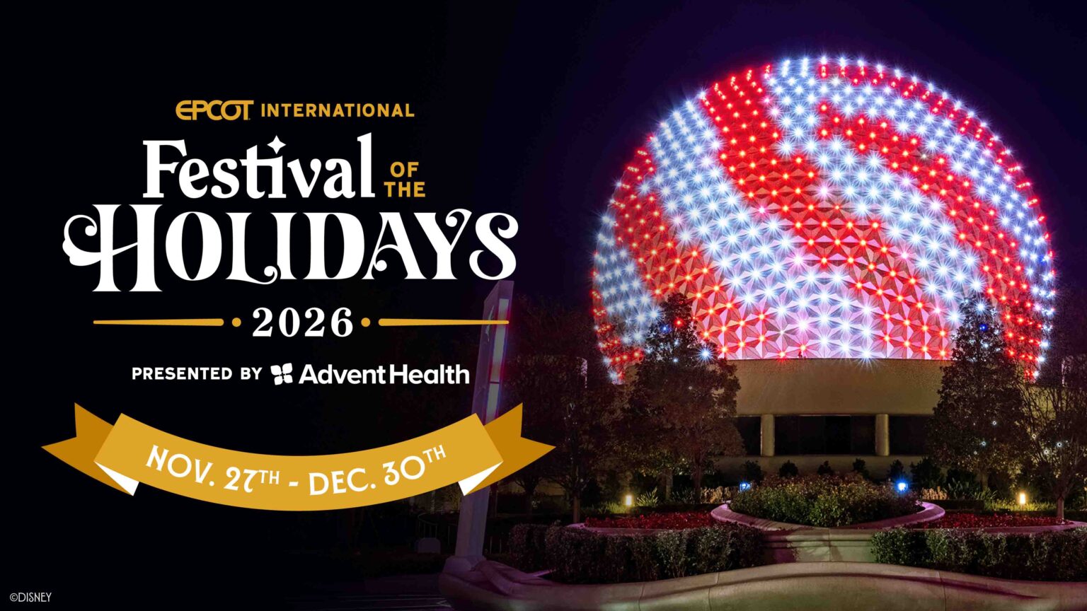 NEWS: Disney Reveals EPCOT Festival of the Holidays Dates & Details